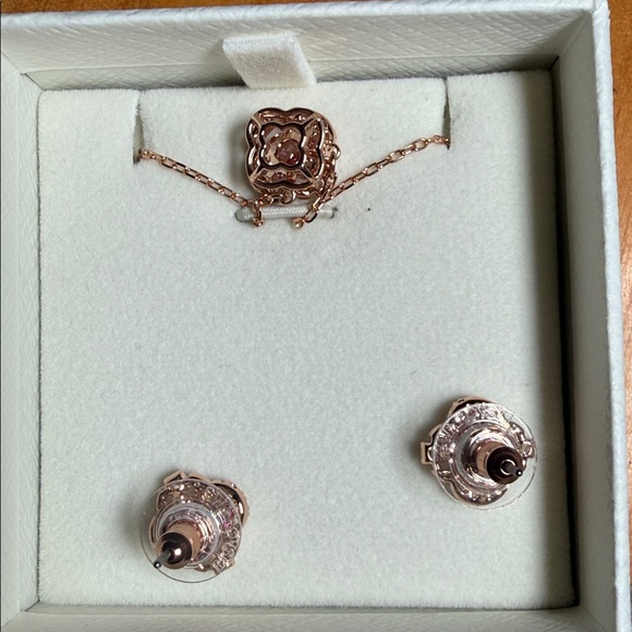 Swarovski Rose Gold Crystal Necklace - Picture 6 of 14